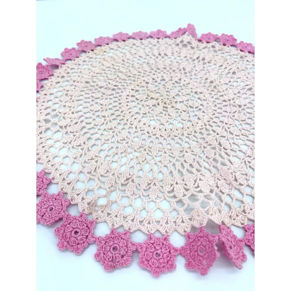 Vintage Handmade Crochet Doily 14.5